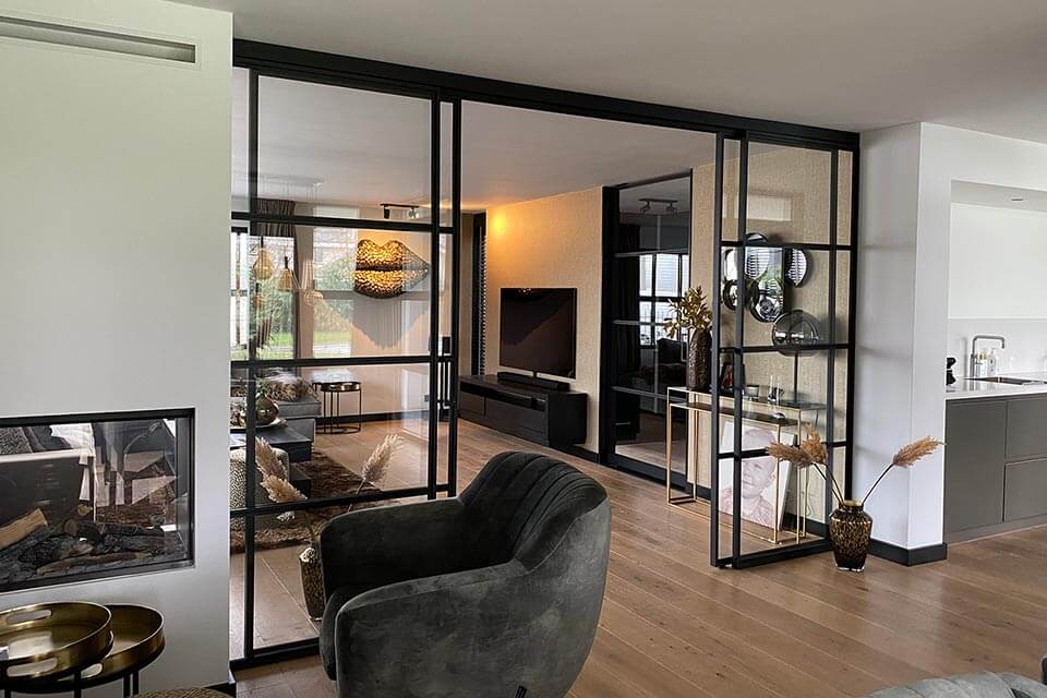 stalen binnendeur woonkamer